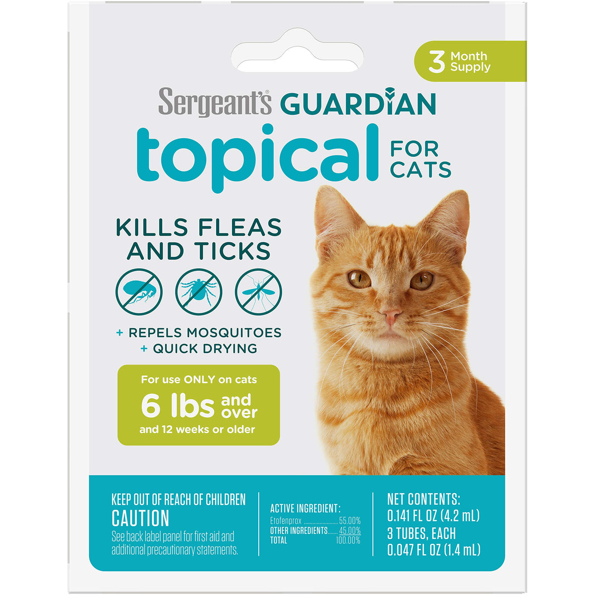 Flea & Tick Topical Cats 3-Month H2327