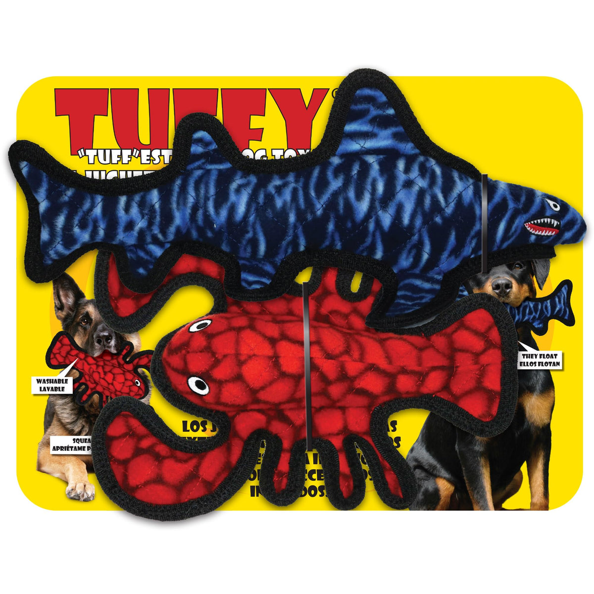 2 Pack Ultra Durable Plush Dog Toy O1486