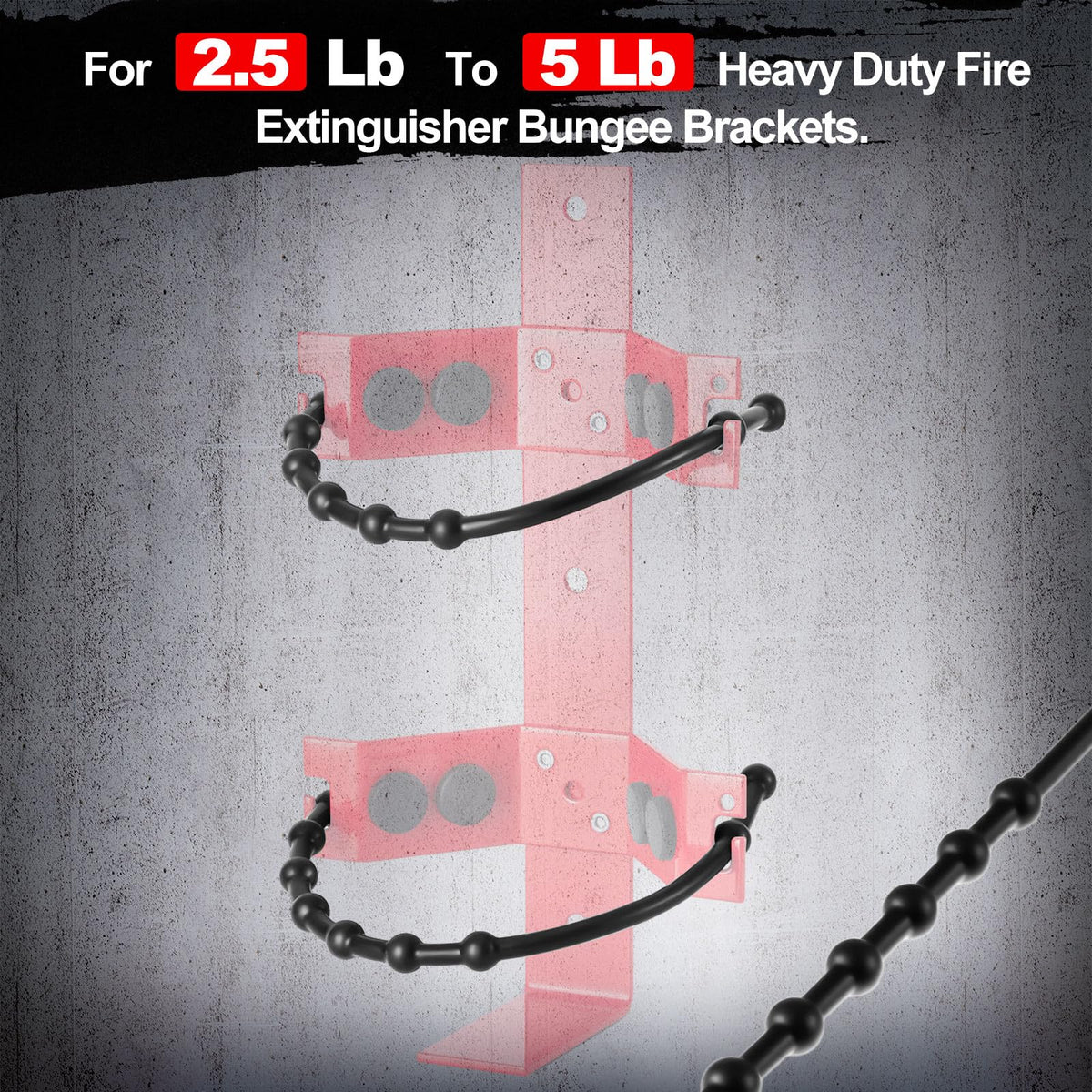 4 Pcs 2.5 Lbs and 5 Lbs Fire Extinguisher Replacement Straps Q247