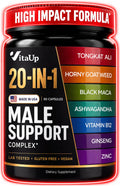 90 Vegan Caps Men Supplements with Tongkat Ali, Black Maca Root, Zinc, Vitamin B12 Q437314