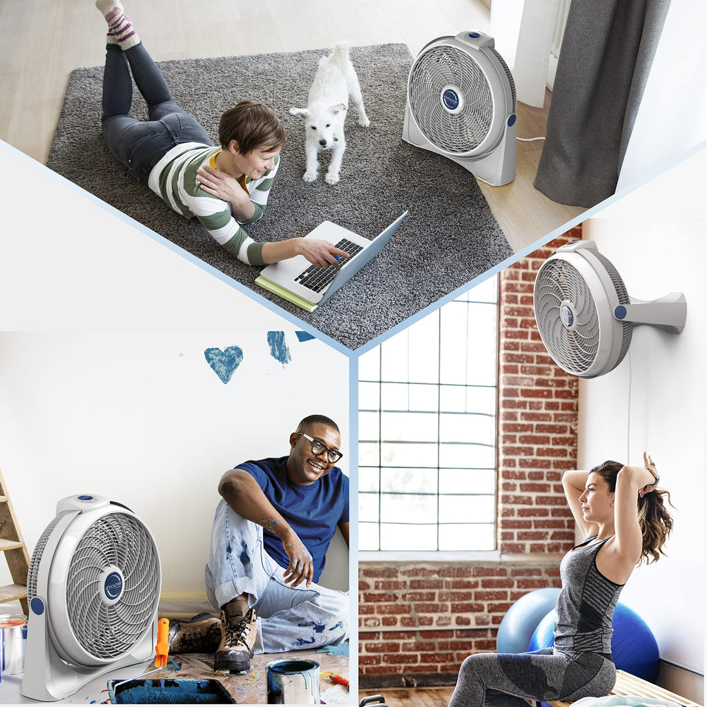 20 Inch 3-Speed Portable Pivoting Floor or Wall Mount Fan V75100