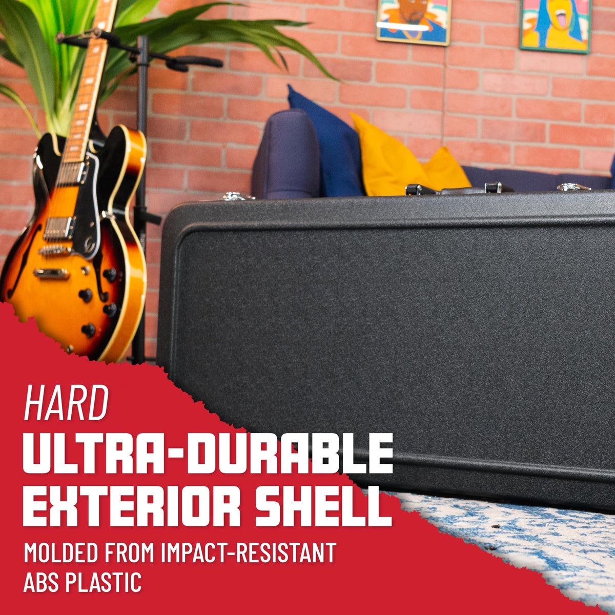 ABS Molded Guitar Case for Electric Bass Guitars Y6125