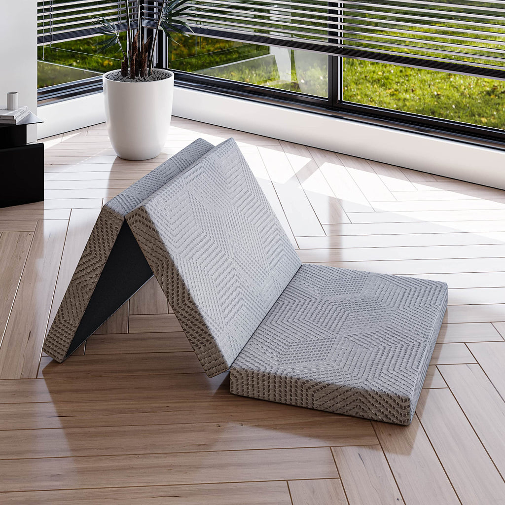 4 Inch Tri Folding Memory Foam Mattress E25657