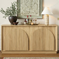 65" Oak Sideboard Buffet Cabinet with Storage T512338