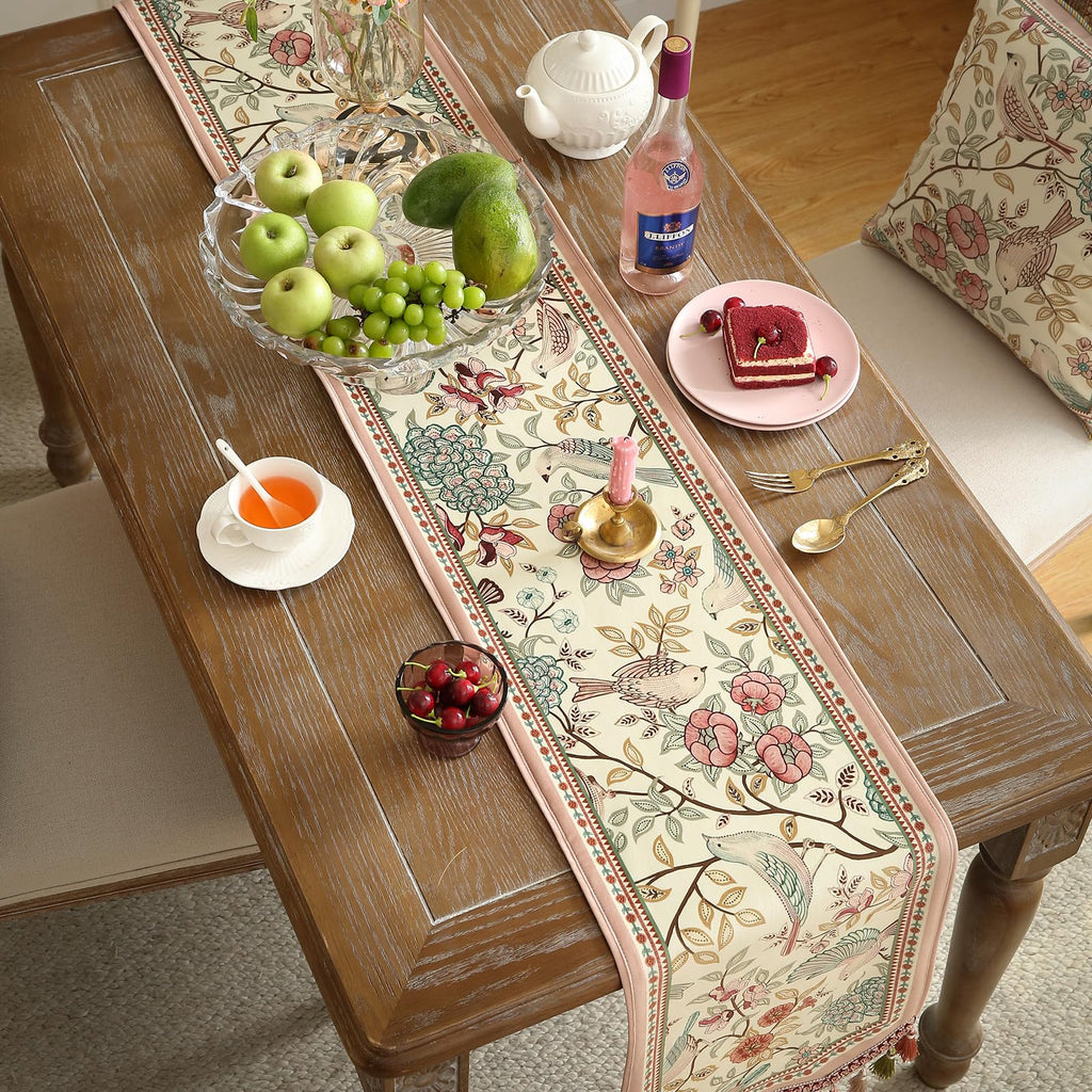 Vintage French Velvet Table Runner Z3841