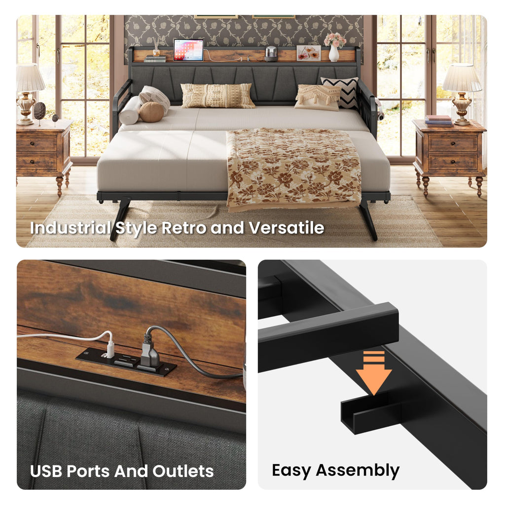 Twin Daybed with Trundle S17790