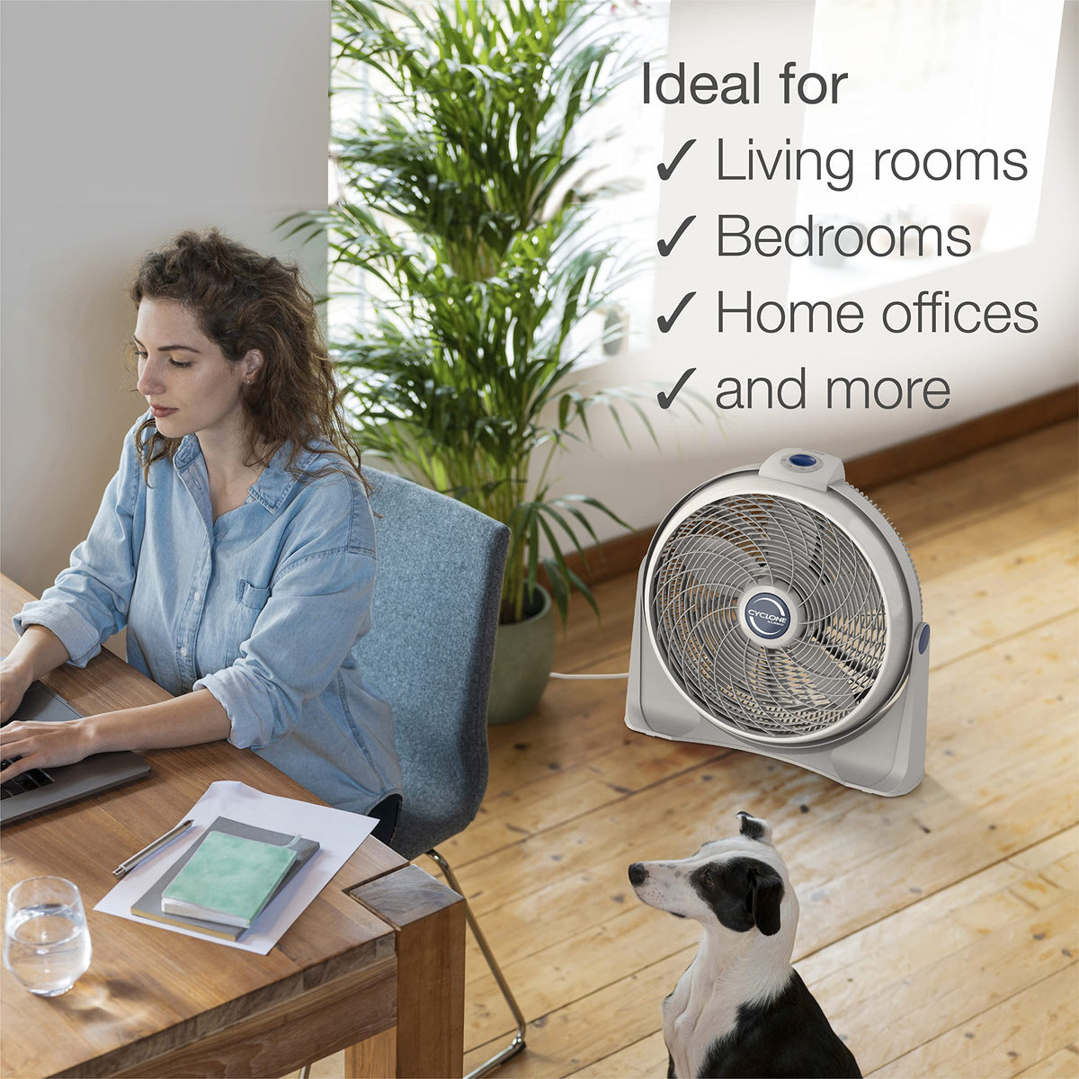 20 Inch 3-Speed Portable Pivoting Floor or Wall Mount Fan V75100