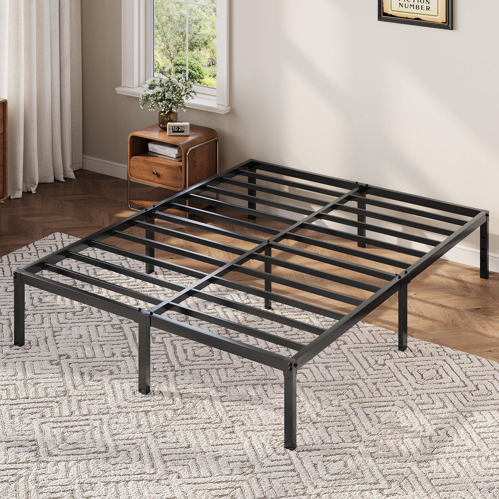 Queen 12 Inch Metal Bed Frame with Storage Space O464498